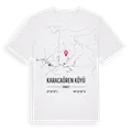 Karacaören Köyü karta t-shirt