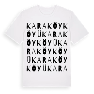 Karaköy Köyü ordlek t-shirt – ekologisk bomull t-shirt från Pinshirt