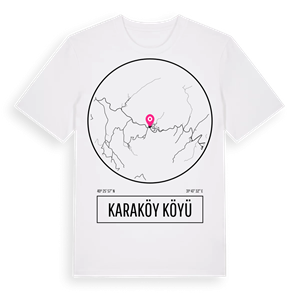 Karaköy Köyü t-shirt – ekologisk bomull t-shirt från Pinshirt