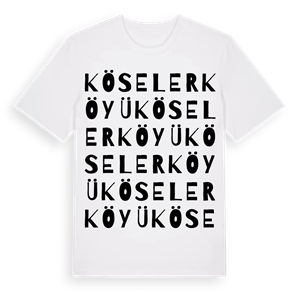 Köseler Köyü ordlek t-shirt – ekologisk bomull t-shirt från Pinshirt