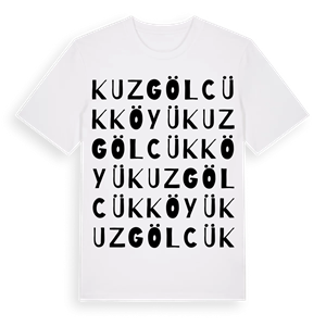 Kuzgölcük Köyü ordlek t-shirt – ekologisk bomull t-shirt från Pinshirt