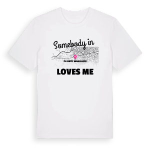 Någon i Paşaköy Mahallesi älskar mig t-shirt – ekologisk bomull t-shirt från Pinshirt