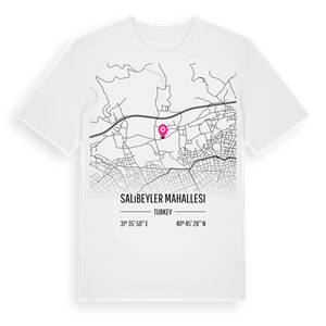 Salıbeyler Mahallesi karta t-shirt – ekologisk bomull t-shirt från Pinshirt