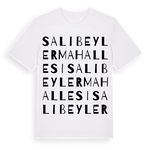 Salıbeyler Mahallesi ordlek t-shirt – ekologisk bomull t-shirt från Pinshirt
