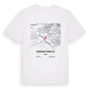 Sandallar Mahallesi karta t-shirt – ekologisk bomull t-shirt från Pinshirt