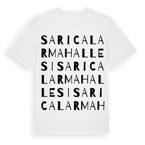 Sarıcalar Mahallesi ordlek t-shirt – ekologisk bomull t-shirt från Pinshirt