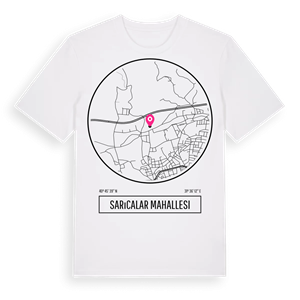 Sarıcalar Mahallesi t-shirt – ekologisk bomull t-shirt från Pinshirt