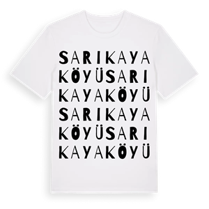 Sarıkaya Köyü ordlek t-shirt – ekologisk bomull t-shirt från Pinshirt