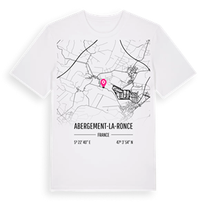 Abergement-la-Ronce karta t-shirt – ekologisk bomull t-shirt från Pinshirt