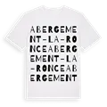Abergement-la-Ronce ordlek t-shirt