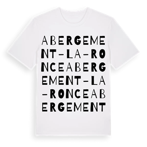 Abergement-la-Ronce ordlek t-shirt – ekologisk bomull t-shirt från Pinshirt