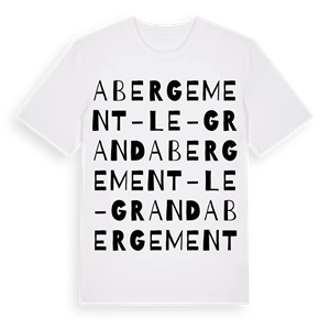 Abergement-le-Grand ordlek t-shirt – ekologisk bomull t-shirt från Pinshirt