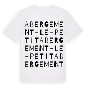 Abergement-le-Petit ordlek t-shirt – ekologisk bomull t-shirt från Pinshirt