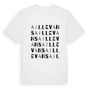 Aillevans ordlek t-shirt – ekologisk bomull t-shirt från Pinshirt