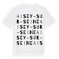 Aisey-sur-Seine ordlek t-shirt
