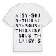 Aisy-sous-Thil ordlek t-shirt