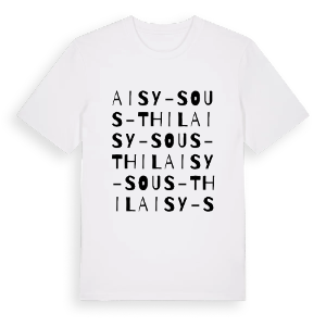 Aisy-sous-Thil ordlek t-shirt – ekologisk bomull t-shirt från Pinshirt