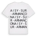 Aisy-sur-Armançon ordlek t-shirt