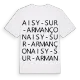 Aisy-sur-Armançon ordlek t-shirt
