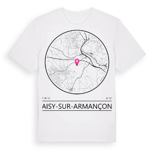 Aisy-sur-Armançon t-shirt – ekologisk bomull t-shirt från Pinshirt