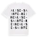 Alise-Sainte-Reine ordlek t-shirt