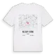 Alligny-Cosne karta t-shirt