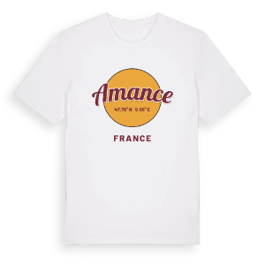 Amance cirkel t-shirt – ekologisk bomull t-shirt från Pinshirt