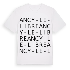 Ancy-le-Libre ordlek t-shirt – ekologisk bomull t-shirt från Pinshirt