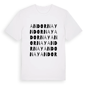 Andornay ordlek t-shirt – ekologisk bomull t-shirt från Pinshirt