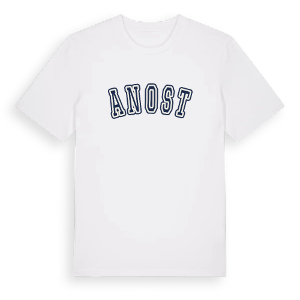 Anost college t-shirt – ekologisk bomull t-shirt från Pinshirt