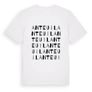 Anteuil ordlek t-shirt – ekologisk bomull t-shirt från Pinshirt