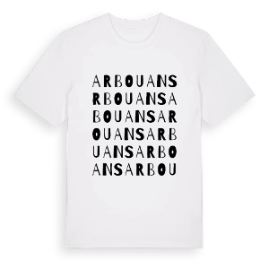 Arbouans ordlek t-shirt – ekologisk bomull t-shirt från Pinshirt