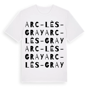 Arc-lès-Gray ordlek t-shirt – ekologisk bomull t-shirt från Pinshirt