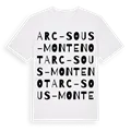 Arc-sous-Montenot ordlek t-shirt