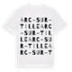 Arc-sur-Tille ordlek t-shirt