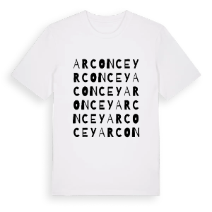 Arconcey ordlek t-shirt – ekologisk bomull t-shirt från Pinshirt