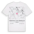 Argenteuil-sur-Armançon karta t-shirt
