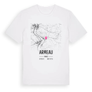 Armeau karta t-shirt – ekologisk bomull t-shirt från Pinshirt