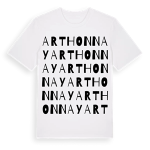 Arthonnay ordlek t-shirt – ekologisk bomull t-shirt från Pinshirt
