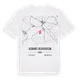 Asnans-Beauvoisin karta t-shirt