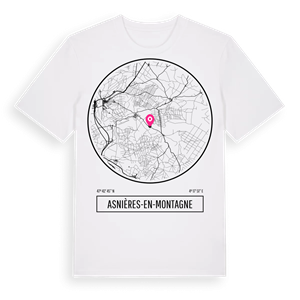 Asnières-en-Montagne t-shirt – ekologisk bomull t-shirt från Pinshirt