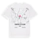 Asnières-lès-Dijon karta t-shirt