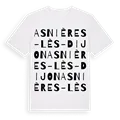 Asnières-lès-Dijon ordlek t-shirt