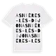Asnières-lès-Dijon ordlek t-shirt