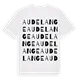 Audelange ordlek t-shirt