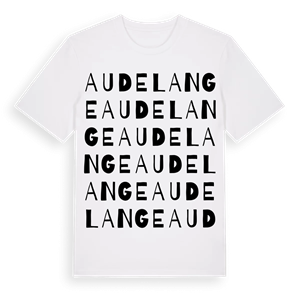 Audelange ordlek t-shirt – ekologisk bomull t-shirt från Pinshirt