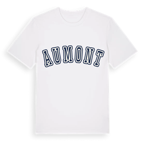 Aumont college t-shirt – ekologisk bomull t-shirt från Pinshirt