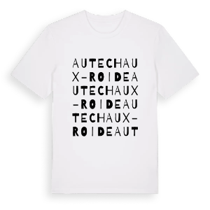 Autechaux-Roide ordlek t-shirt – ekologisk bomull t-shirt från Pinshirt
