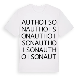 Authoison ordlek t-shirt – ekologisk bomull t-shirt från Pinshirt