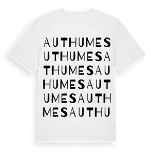 Authumes ordlek t-shirt – ekologisk bomull t-shirt från Pinshirt